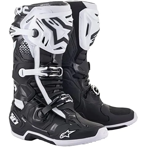 Bota De Motocross Alpinestars Tech 10 Para Hombre, Negra-bla