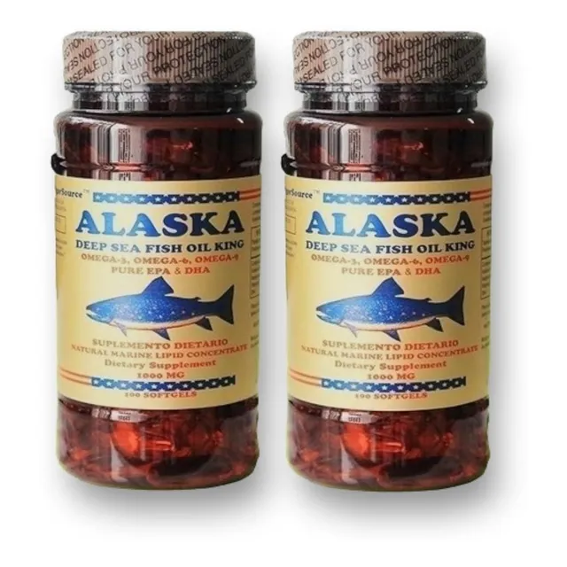 2 Alaska Omega 3 6 9 De 100 Cápsulas Blandas