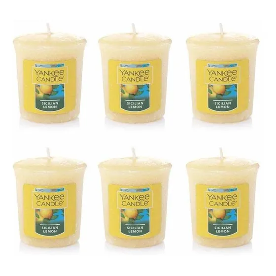 Yankee Candle Vela Votiva 6 Aroma Limon Siciliano