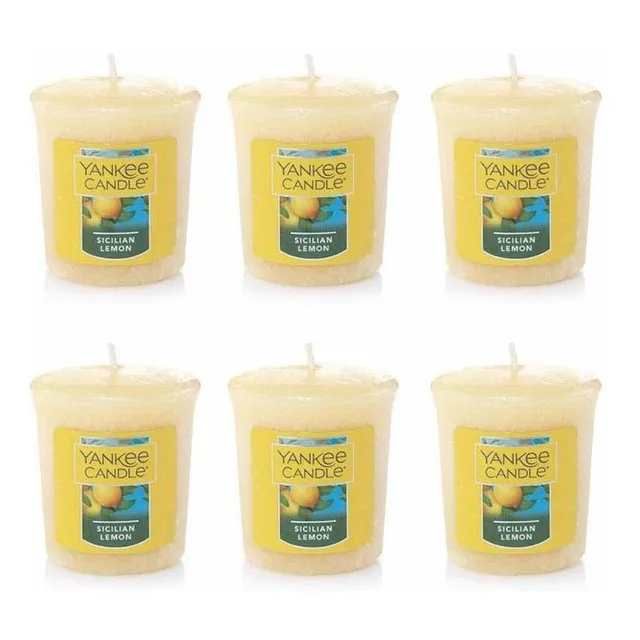 Yankee Candle Vela Votiva 6 Aroma Limon Siciliano