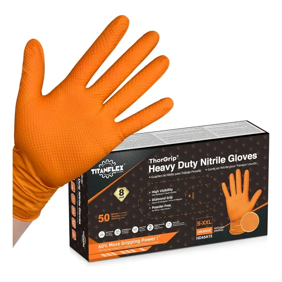 Guantes Industriales De Nitrilo Titanflex, Talle Xl, 1 Caja
