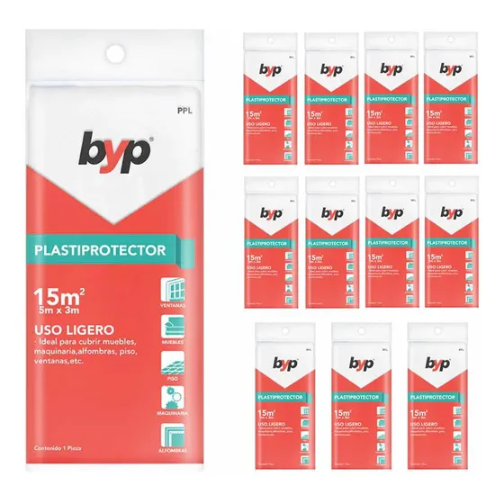 Plasti Protector 15 M2 Uso Ligero Ppl Byp 12 Pzs