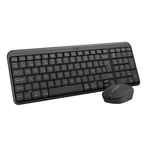 Kit Teclado Y Mouse Inalámbrico Logitech Mk250 Color Grafito Mouse Negro Teclado Negro | Cuotas sin interés