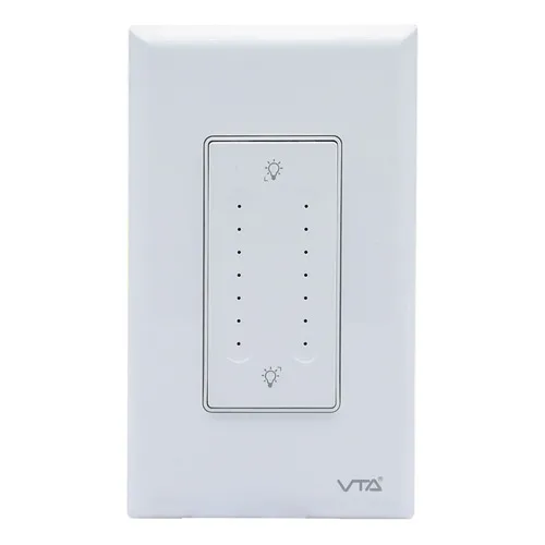 Interruptor Pulsador Doble Dimerizable Switch Iot Vta Smart Color Blanco