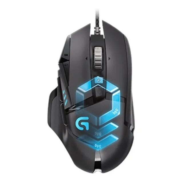 Mouse gamer de juego Logitech Proteus Spectrum G502 negro