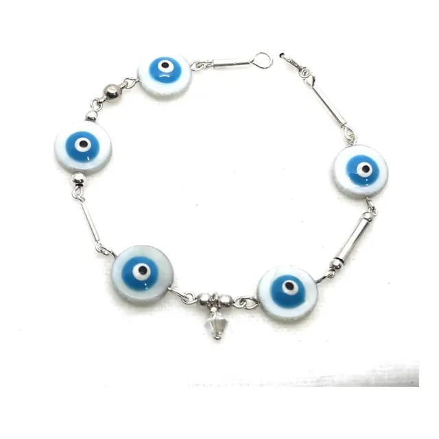 Pulsera En Plata 925 Ojo Turco