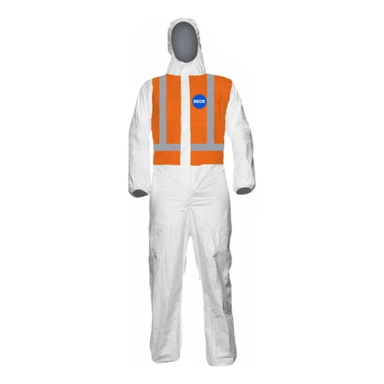 Overol Con Capucha Tyvek 1435a Rfx Reflectivo Reck Dupont