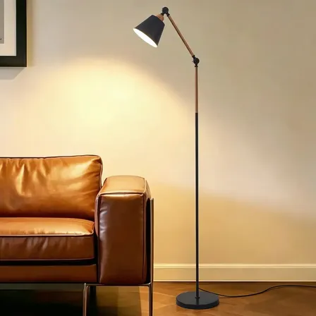 Luminária De Chão Moderna, Abajur De Chão Articulada 360°,110-265V Bivolt Decoração Iluminação Perfeita, abajur sala Ajuste De Cor, Para, Cabeceira, Quarto E Escritório, Tieesa