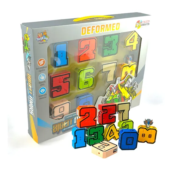 Kit Blocos Transformes Robô Brinquedo Encaixe Educativo