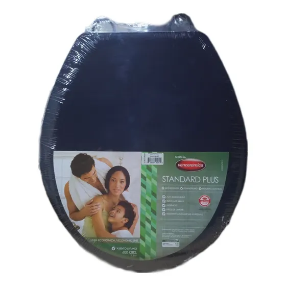 Tapa Asiento Azul Oscuro Universal Para Poceta Venceramica 