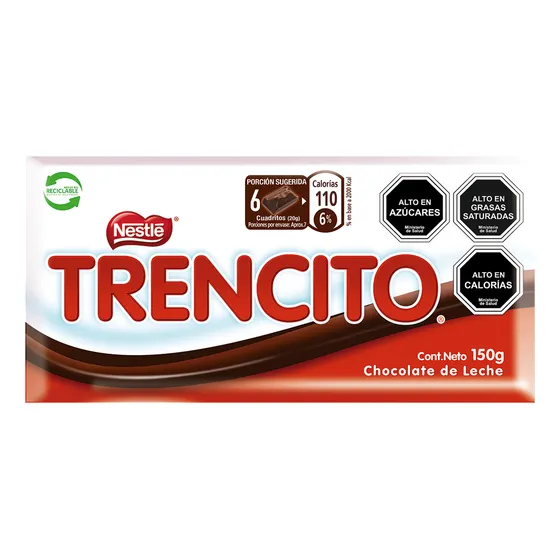 Chocolate De Leche Trencito® Barra 150g