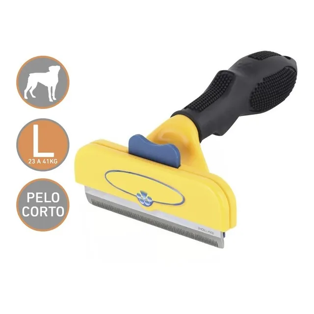 Cepillo Peine Perro Pelo Corto L Deslanador Premium Funamei Color
