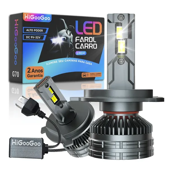 Carro Led Farol Lâmpadas 200w 40000lm H4 H1 H7 H11 Hb3 Hb4