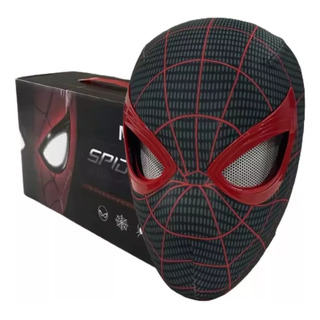 Mascara Spiderman Miles Morales Con Movimiento De Parpados Mascara Spiderman Miles Morales Con Movimiento De Parpados
