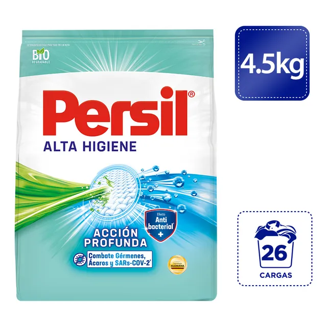 Detergente en Polvo Persil Alta Higiene 4.5kg