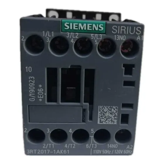 Contactor Siemens 12a 3rt2017-1ak61 Bobina 110v Poliequipos