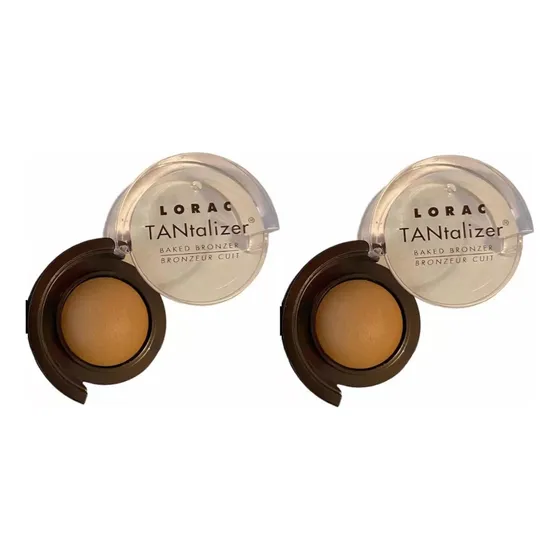 2 Polvo Bronceador Lorac Tantalizer Baker Bronzer Matte Tan