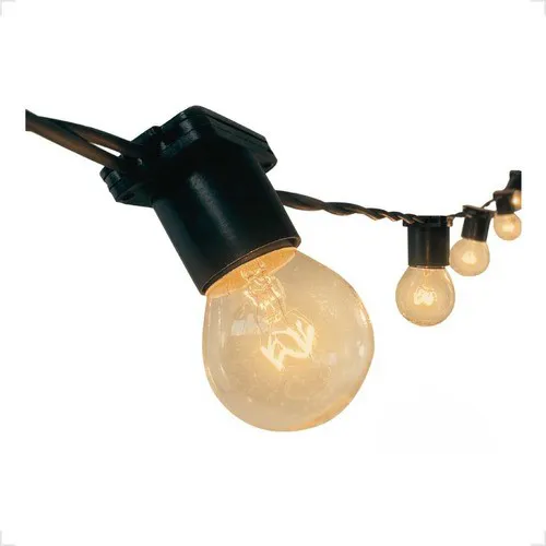 Varal De Luzes 30 Metros Externo Gambiarra Cordão Bivolt E27