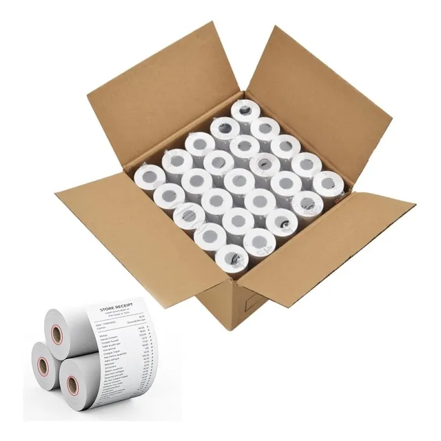 40 Rollos De Papel Térmico 56mm X 17 Metros