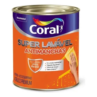 Tinta AcrĂlica Super Lavavel Eggshell Gelo 3.6l Coral Tinta AcrĂlica Super Lavavel Eggshell Gelo 3.6l Coral