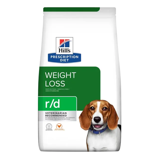 Alimento Hill's Prescription Diet Weight Reduction r/d para perro adulto sabor pollo de 27.5 lb