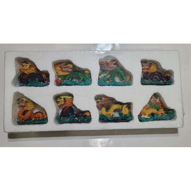 Dragones Año Chino 2024 En Colores  Set De 2   Feng Shui 