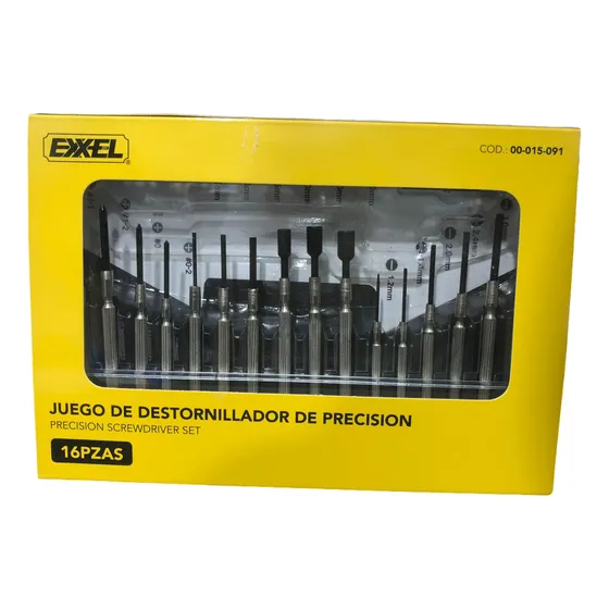 Juego Destornillador De Precision 16 Piezas Exxel