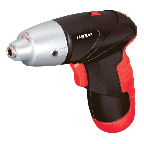 Destornillador Inalámbrico Nappo Kit 44 Accesorios En Color Rojo Frecuencia 50 Hz