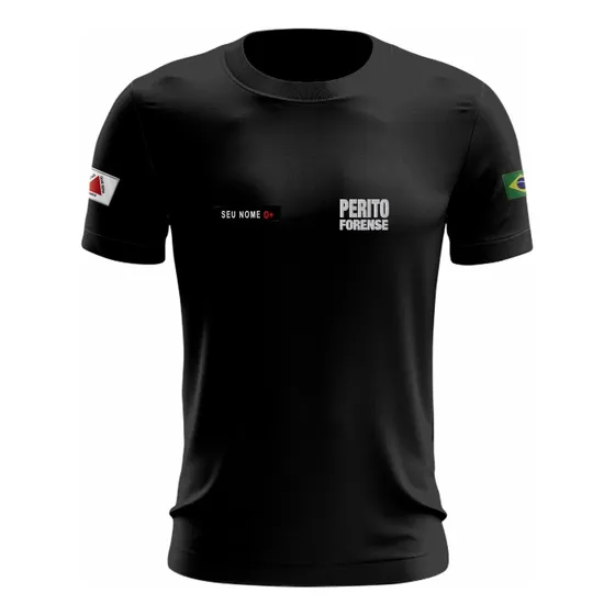 Camisa Perito Forense - Computação - Com Brasão Bordado