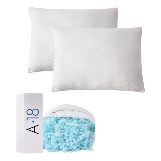 Almohada Memory Foam Pack 2 Piezas Ajustable Suave Ortopédic