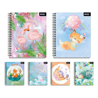 Cuaderno Universitario Niñas 100 Hojas 7mm Pack 5 Uni. Ross Cuaderno Universitario Niñas 100 Hojas 7mm Pack 5 Uni. Ross
