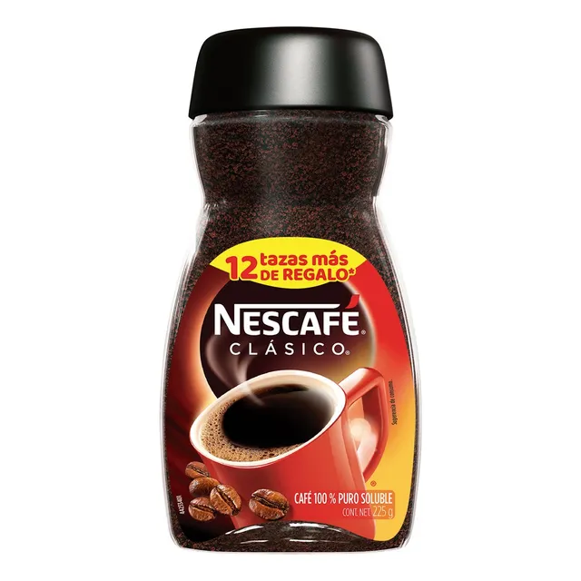 Café Soluble Nescafé Clásico Frasco 200g + 25g