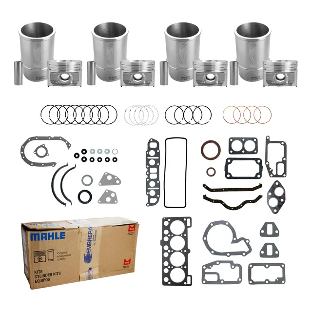 Kit Camisa Pistão Anél Gol Voyage 1.6 8v Cht Gasolina Mahle