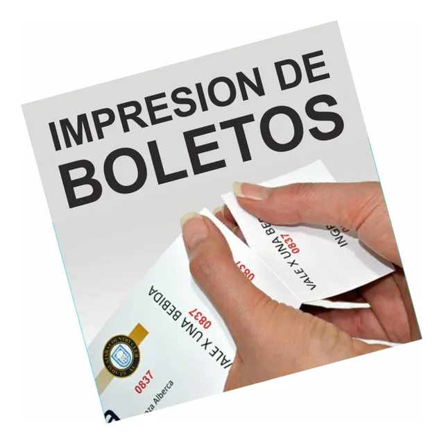 Impresion De  6000 Boletos Personalizados
