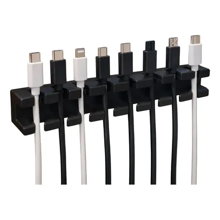 Organizador de Cabos para Mesa Clickstock com Gerenciamento Adesivo e Suporte para 8 Fios
