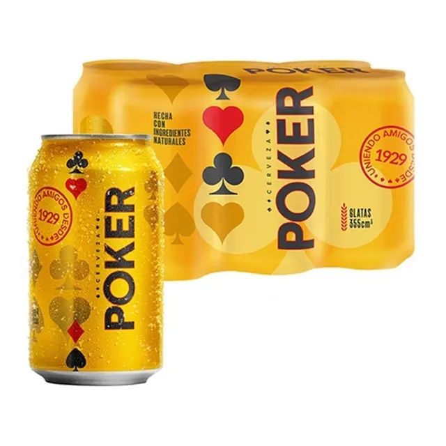 Cerveza Poker Normal Lata X6