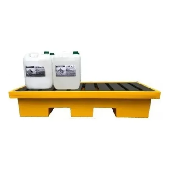 Batea Antiderrame De Plástico Para 8 Bidones Pallet 