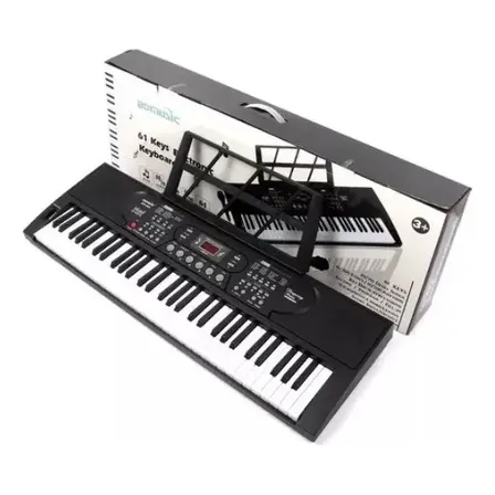 Teclado 61 Teclas Teclado Piano Teclado Musical Color Negro