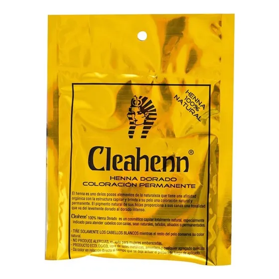 Henna Coloracion Natural Dorado Cleahenn X50g