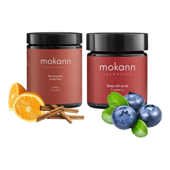 Kit Exfoliante Y Balsamo Corporal Piel Antienvejecimiento Naranja Canela