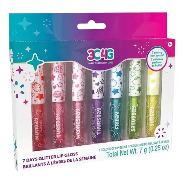 Brillos Labiales Niñas 7 Dias De La Semana Make It Real