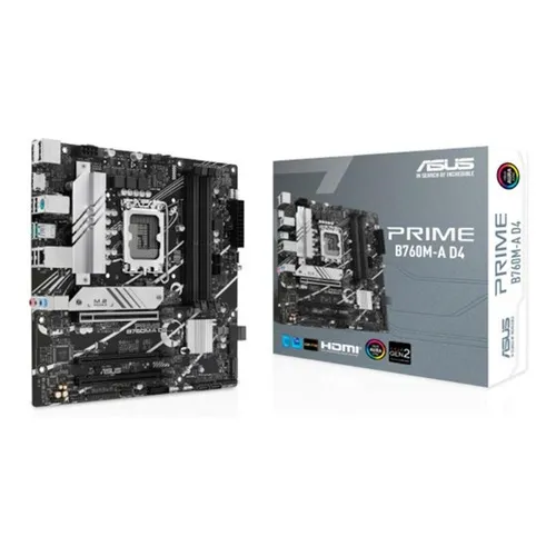 Tarjeta Madre Asus Prime B760m-a D4 1700 4x Ddr4 Usb Matx