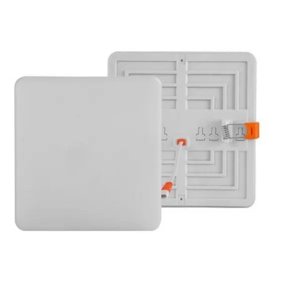 Panel Led 24w Incrustar Cuadrado Luz Calida Borde Infinito