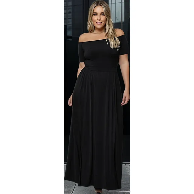 Vestido Largo Para Fiestas Talles Grandes Con Tajo