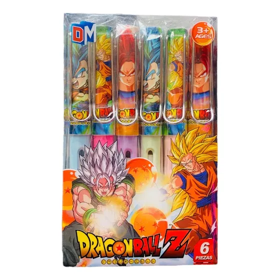 Kit Lápices Infinito Mágico Goma Dragon Ball Z Goku Vegeta