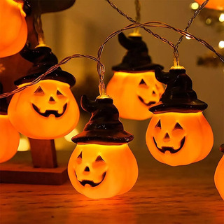20 Luces Cadena Led Decoracion Calabaza Halloween 3 M 20 Luces Cadena Led Decoracion Calabaza Halloween 3 M