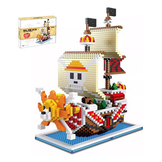 . Navio Pirata 3d Puzzle One Piece Luffy Blocos Construíveis . Navio Pirata 3d Puzzle One Piece Luffy Blocos Construíveis