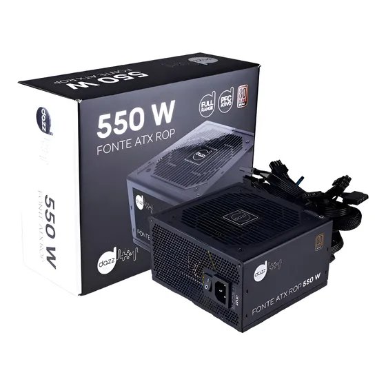 Fonte Atx 550w Dazz Rop 80 Plus Bronze Pfc Ativo