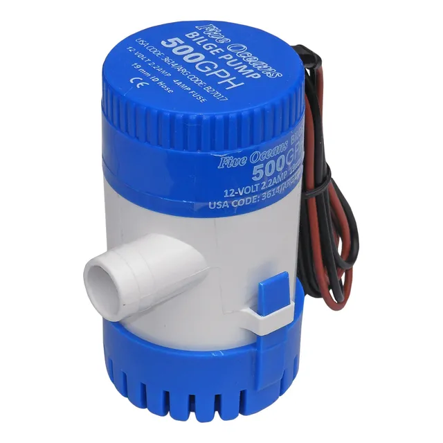 Bomba De Achique Eléctrica 500gph 12v Five Oceans