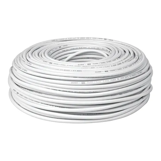 Rollo De 100 M De Cable Thhw-ls 10 Awg Blanco 46055